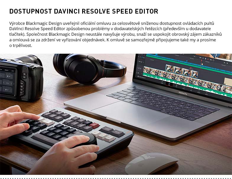 DAVINCI RESOLVE SPEED EDITOR