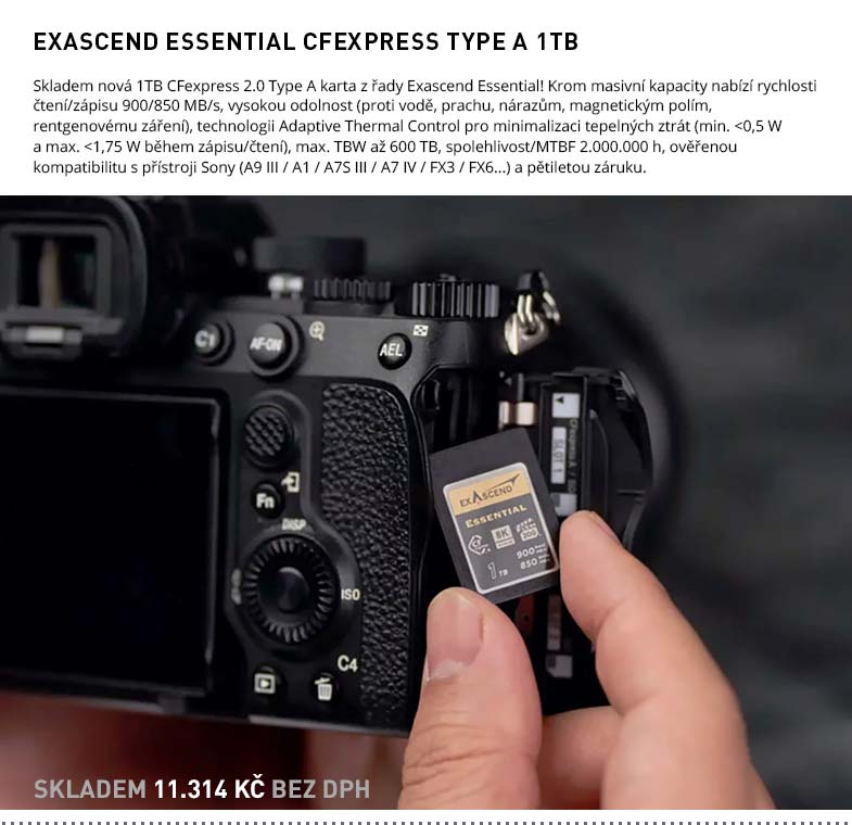 EXASCEND ESSENTIAL CFEXPRESS TYPE A 1 T