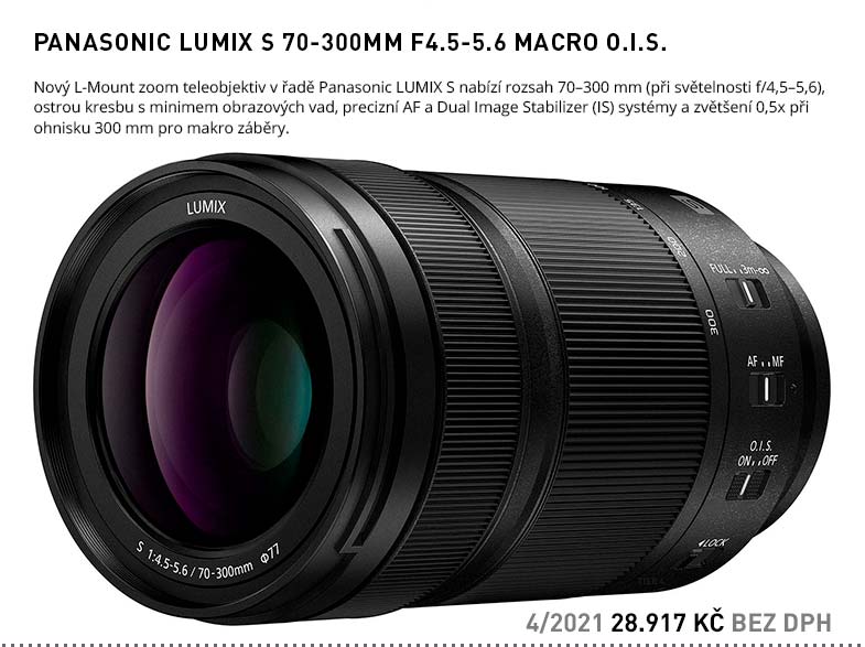 PANASONIC LUMIX S 70-300MM F4.5-5.6 MACRO O.I.S.