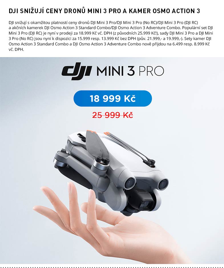 DJI MINI 3 PRO PRICE DECREASE