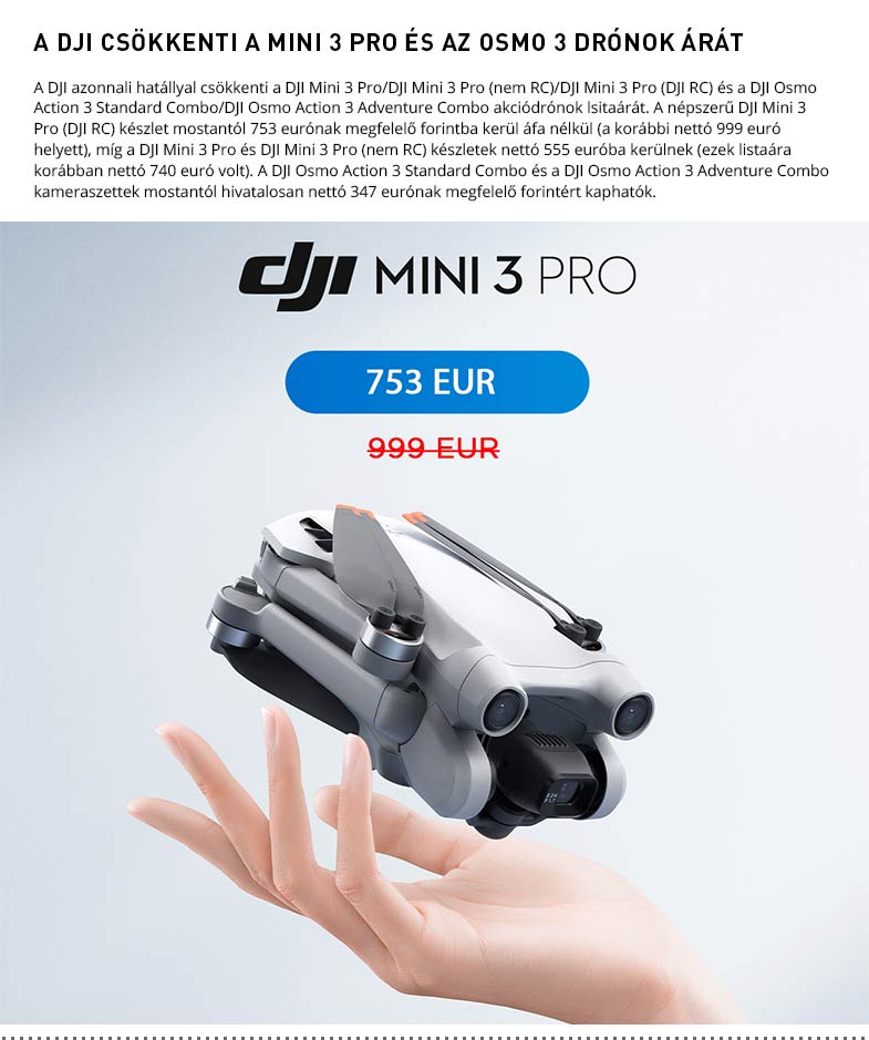 DJI MINI 3 PRO PRICE DECREASE