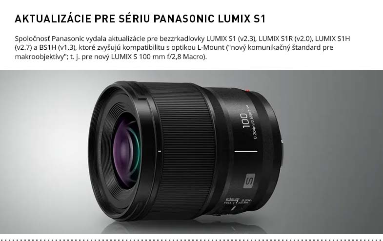 PANASONIC LUMIX S1 FW