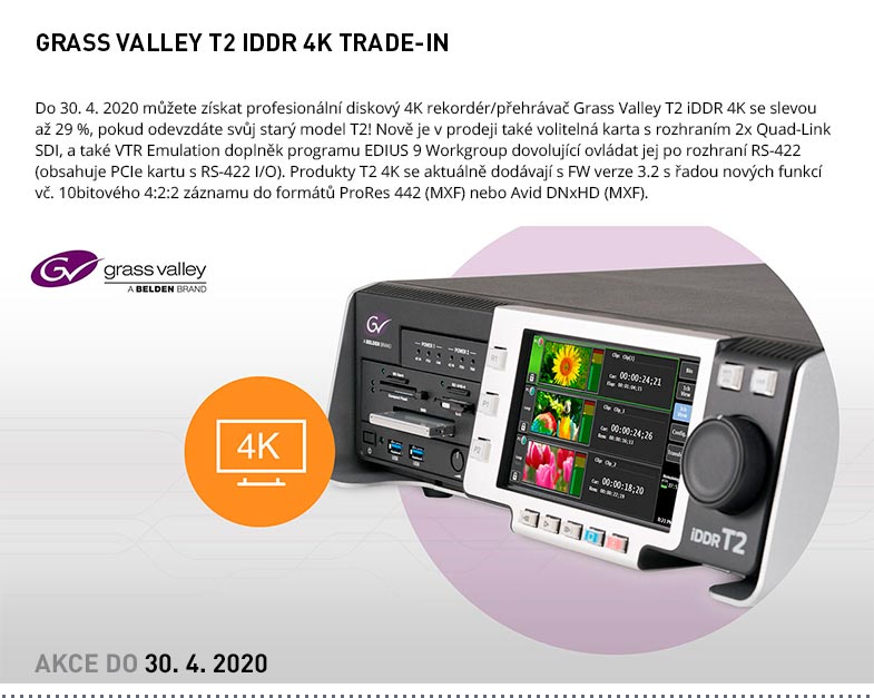 GRASS VALLEY T2 IDDR 4K TRADE-IN