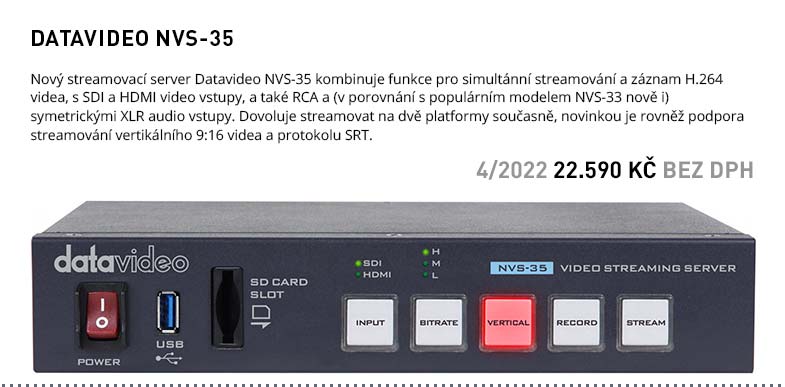 DATAVIDEO NVS 35