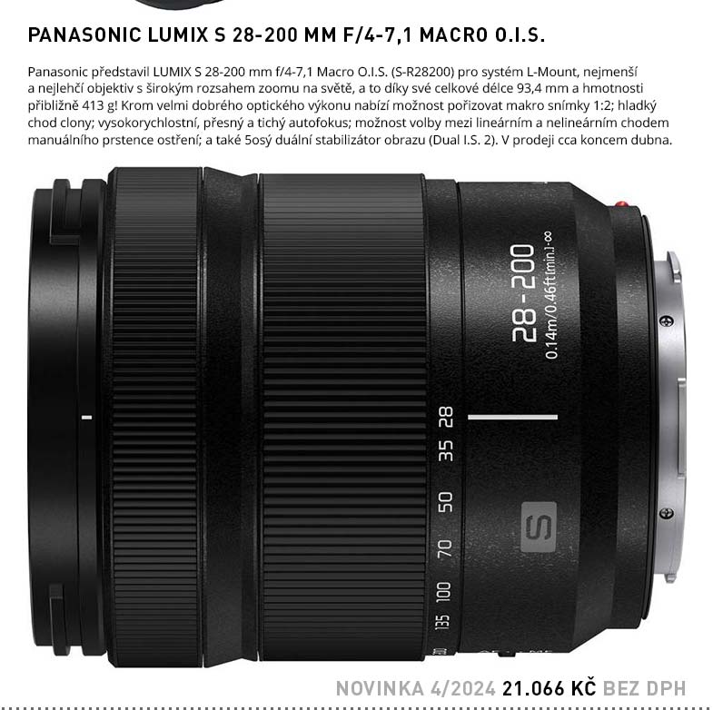 PANASONIC LUMIX S 28-200 MM