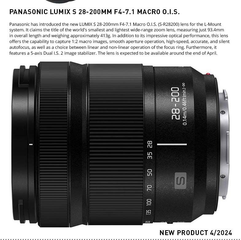 PANASONIC LUMIX S 28-200 MM