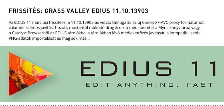 GRASS VALLEY EDIUS 11 10 13903