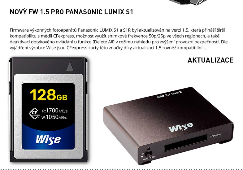 FIRMWARE 1.5 PRO PANASONIC S1