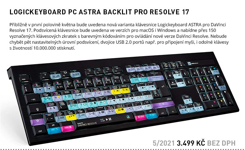 LOGICKEYBOARD PC ASTRA BACKLIT PRO RESOLVE 17