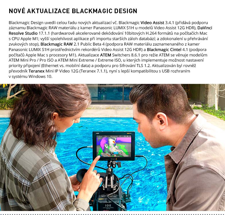 AKTUALIZACE BLACKMAGIC DESIGN