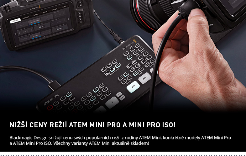 ATEM MINI PRO A MINI PRO ISO NIZSI CENA