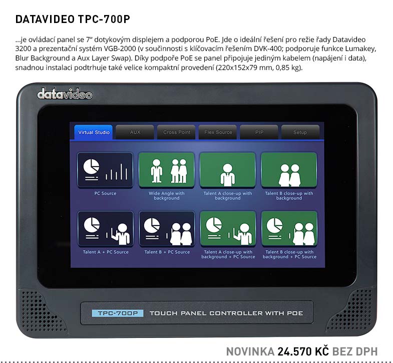 DATAVIDEO TPC-700P