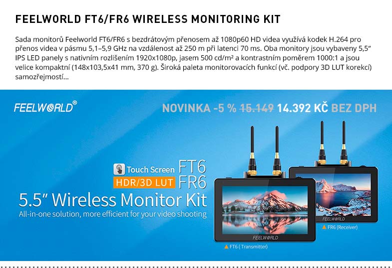 FEELWORLD FT6 FR6 WIRELESS MONITORING