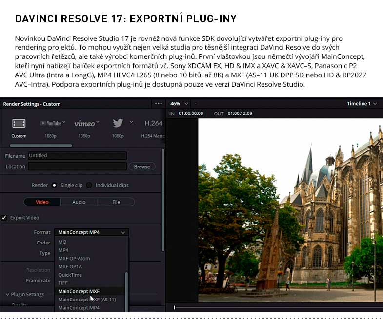 DAVINCI RESOLVE 17 PLUGINY