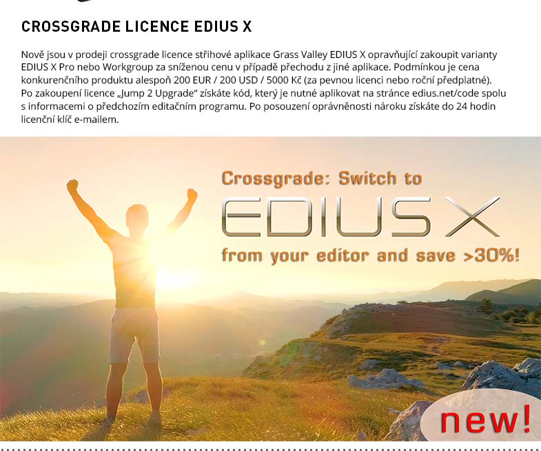 CROSSGRADE LICENCE EDIUS X