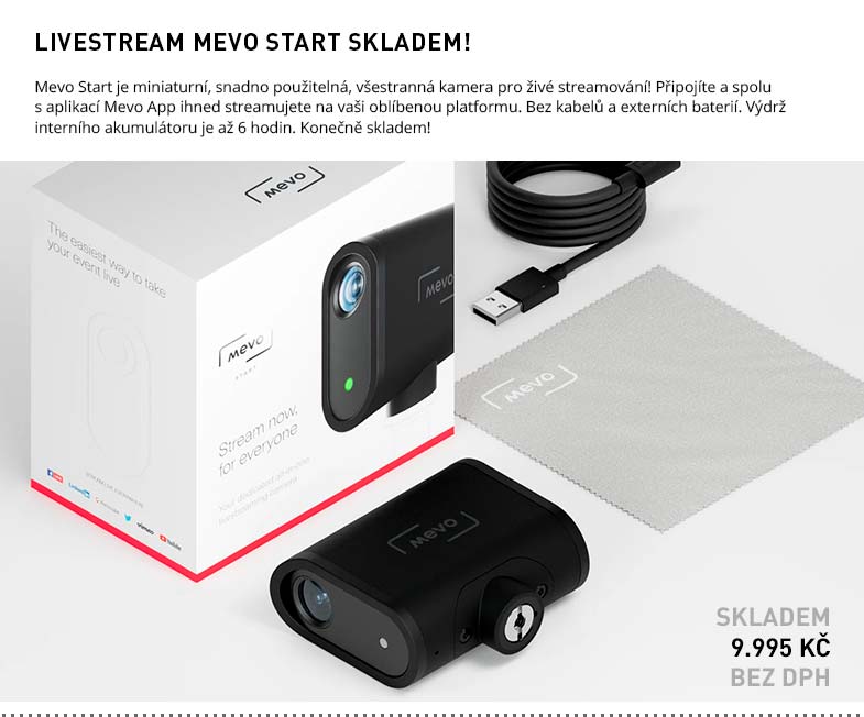 LIVESTREAM MEVO START SKLADEM