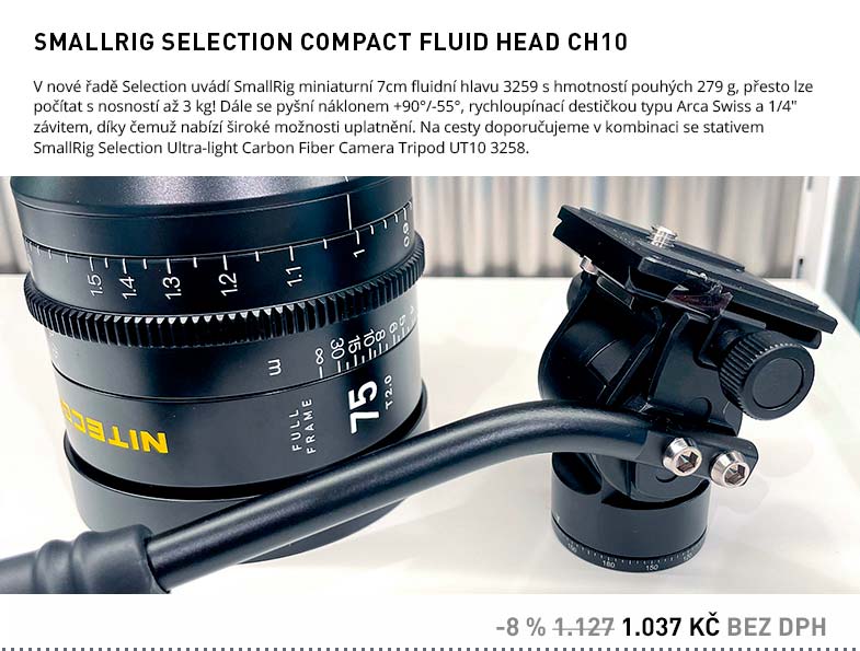 SMALLRIG SELECTION COMPACT FLUID HEAD CH10