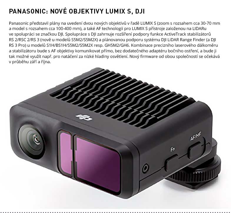 PANASONIC OBJEKTIVY LUMIX S DJI