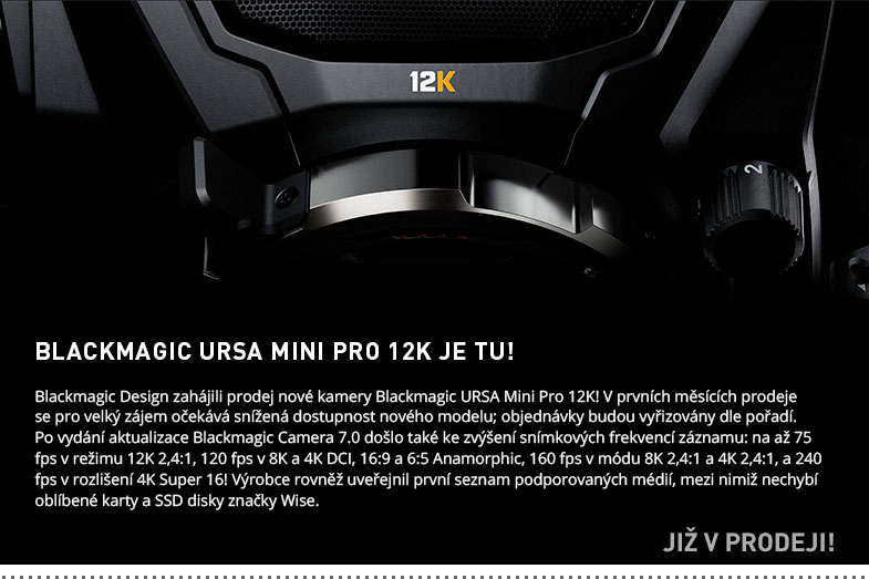 BLACKMAGIC URSA MINI PRO 12K JE TU