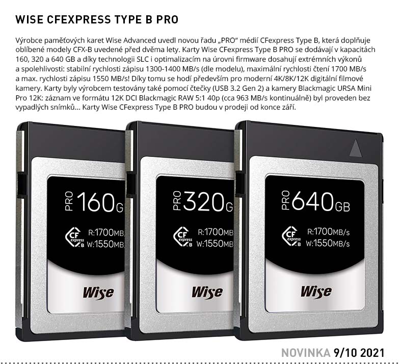 WISE CFEXPRESS TYPE B PRO