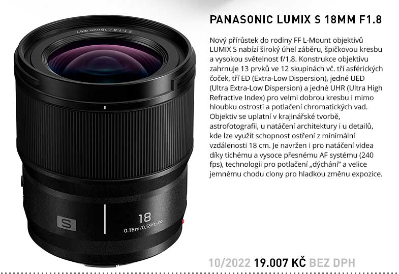 PANASONIC LUMIX S 18MM