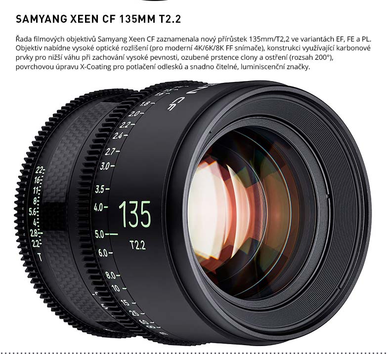 SAMYANG XEEN CF 135MM