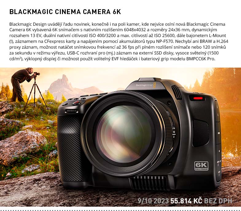 BLACKMAGIC CINEMA CAMERA 6K