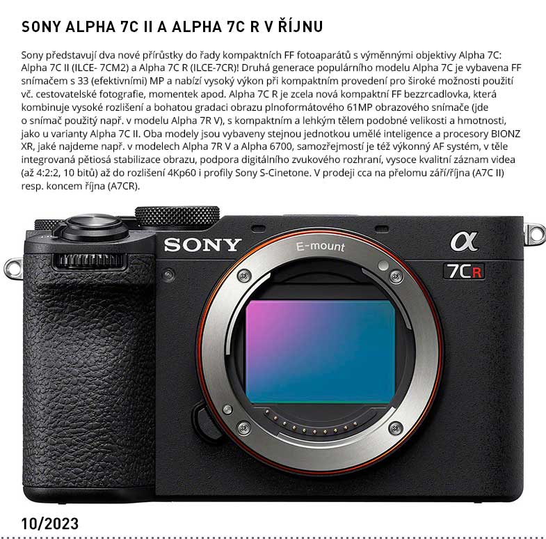 SONY ALPHA 7C II