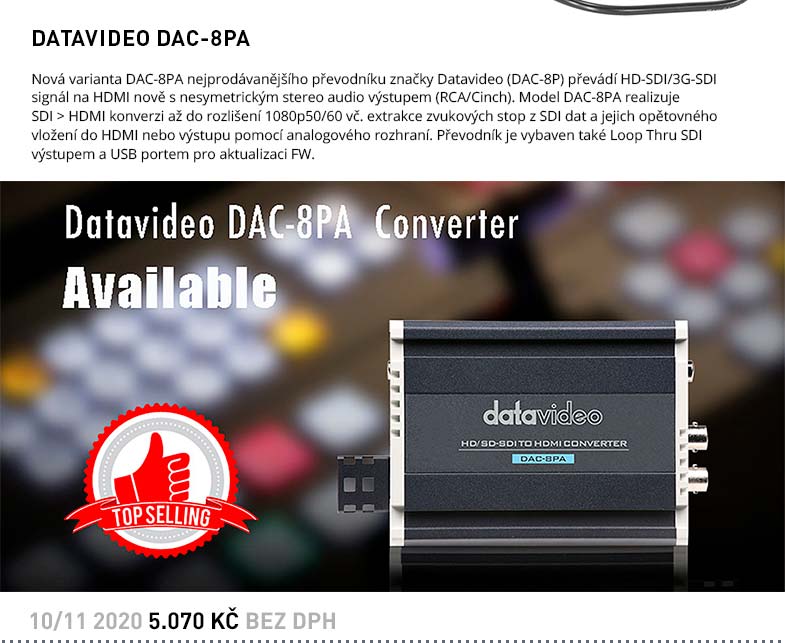 DATAVIDEO DAC-8PA