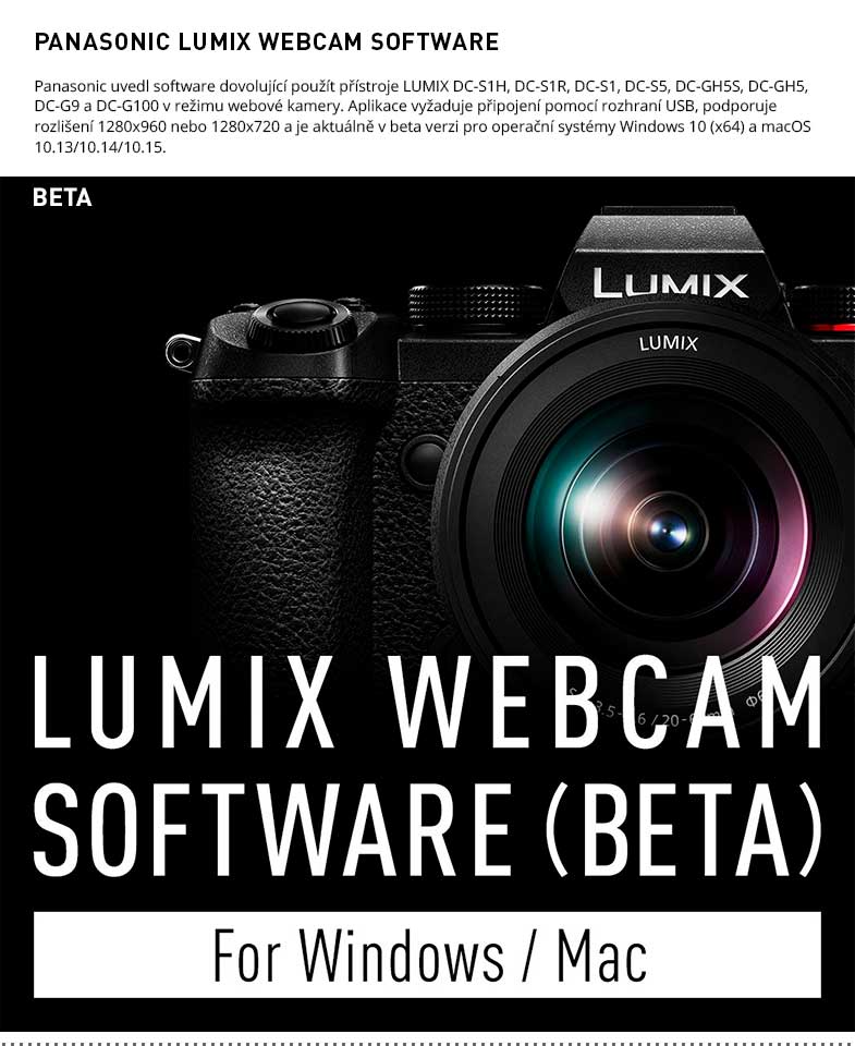 PANASONIC LUMIX WEBCAM BETA