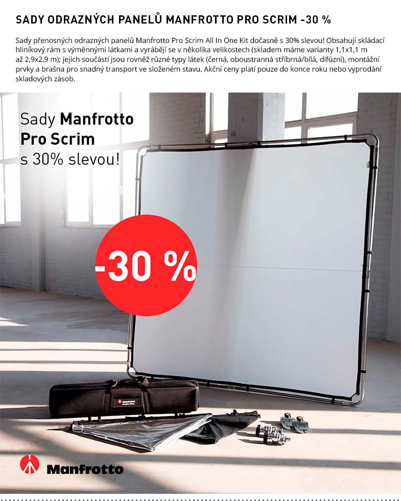 AKCE MANFROTTO PRO SCRIM