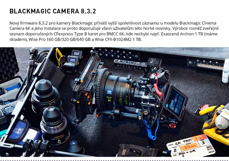 BLACKMAGIC CAMERA 8 3 2