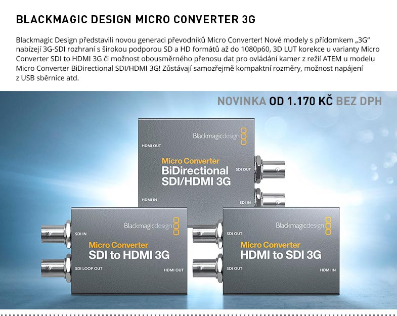 BLACKMAGIC DESIGN MICRO CONVERTER 3G