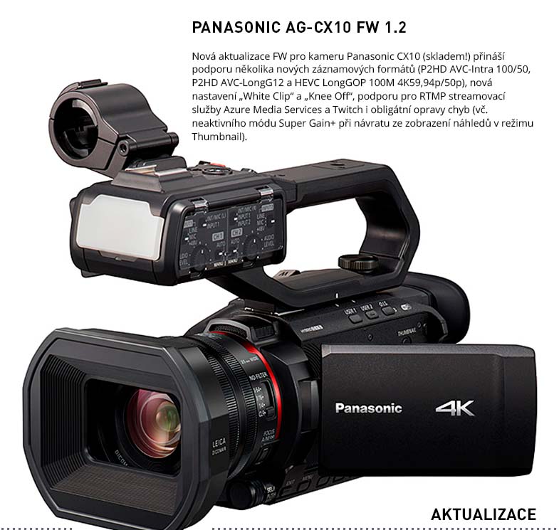 PANASONIC AG-CX10 FW 1.2