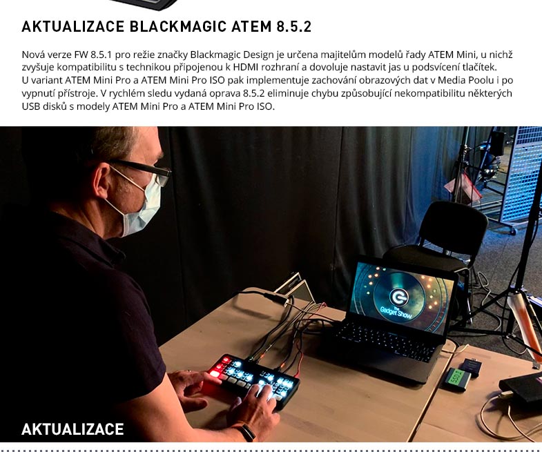 AKTUALIZACE BLACKMAGIC ATEM 8.5.2