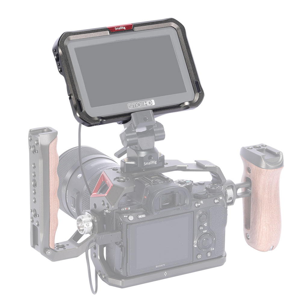 SmallRig Cage with Sun Hood for SmallHD FOCUS 5" HDMI/SDI Monitors