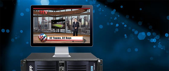 Datavideo TVS-1000A při produkci ve virtuálním studiu