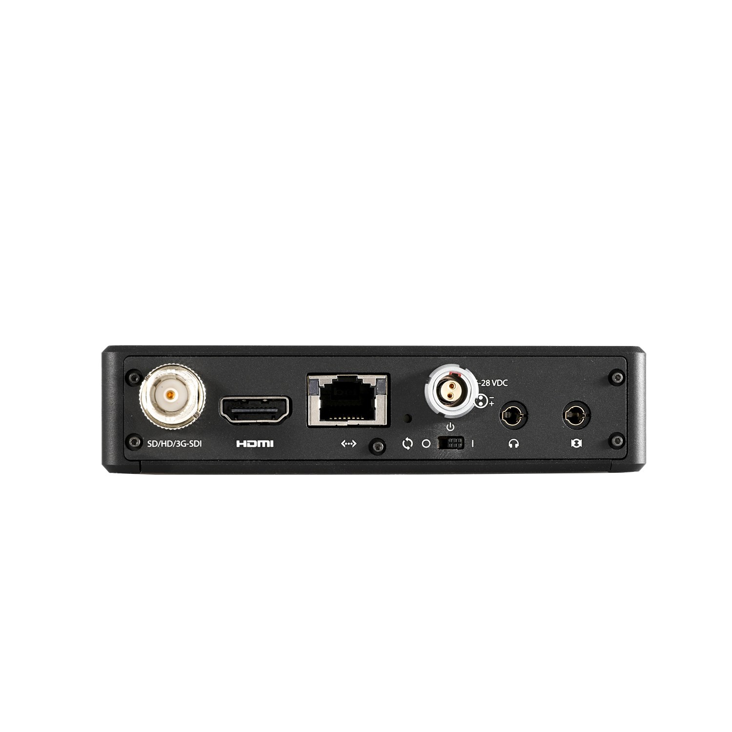 Teradek Cube 725 zadní strana s HDMI SDI Ethernet a napájením