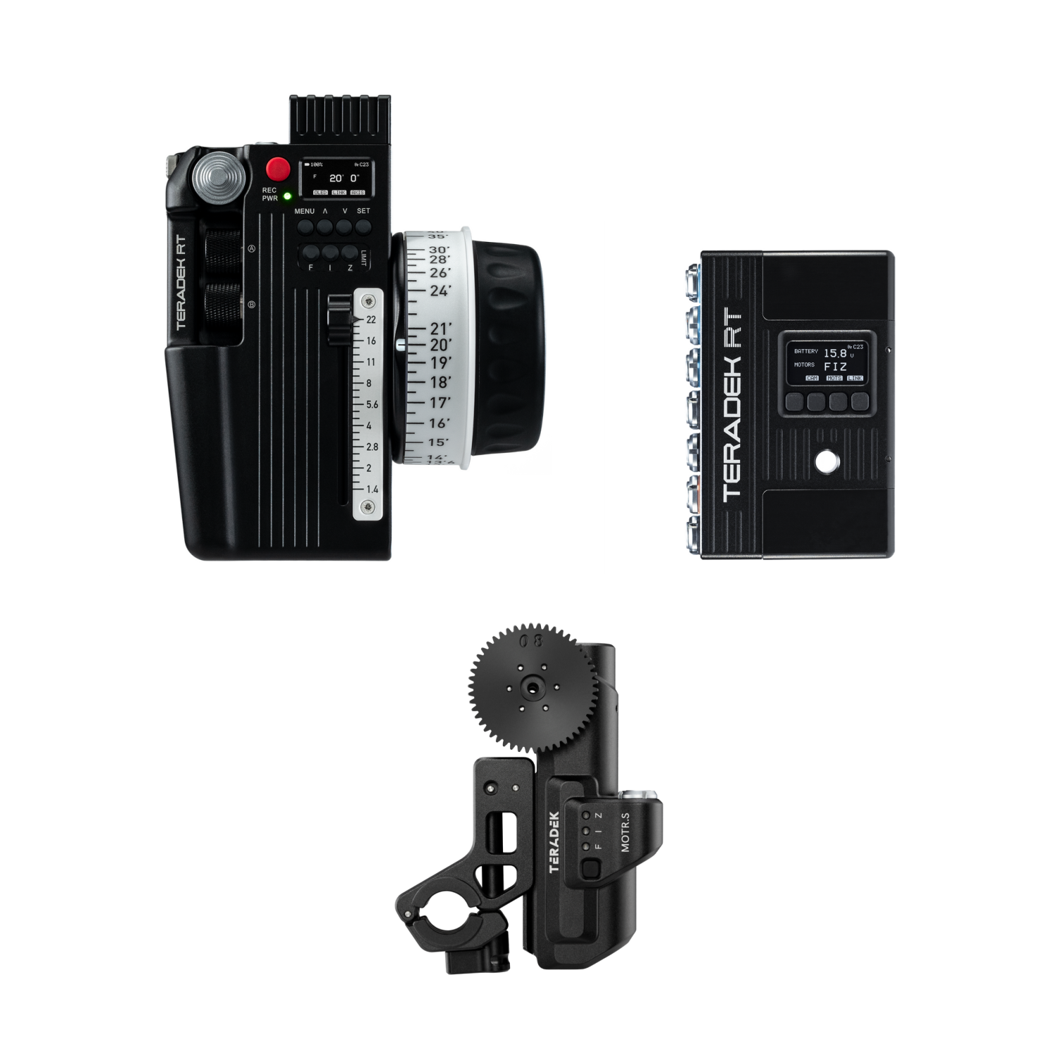 Teradek RT FIZ Kit TE-15-0047-1S: CTRL.3, MDR.X a MOTR.S