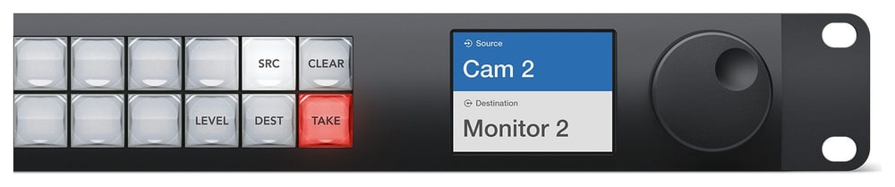 Blackmagic Videohub Master Control Pro – Otočný ovladač a LCD