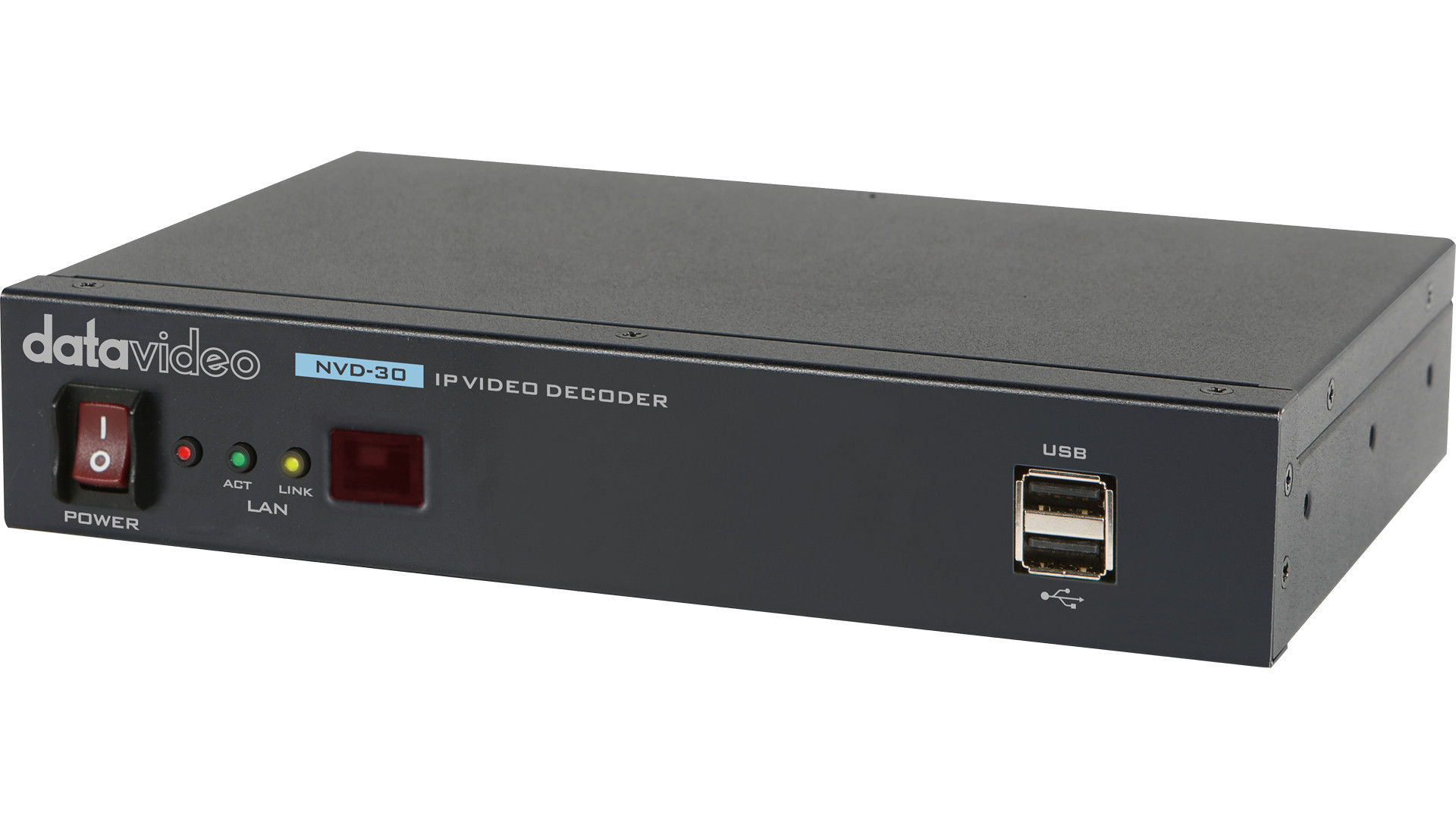 Datavideo NVD-30 – pohled zepředu a ze strany