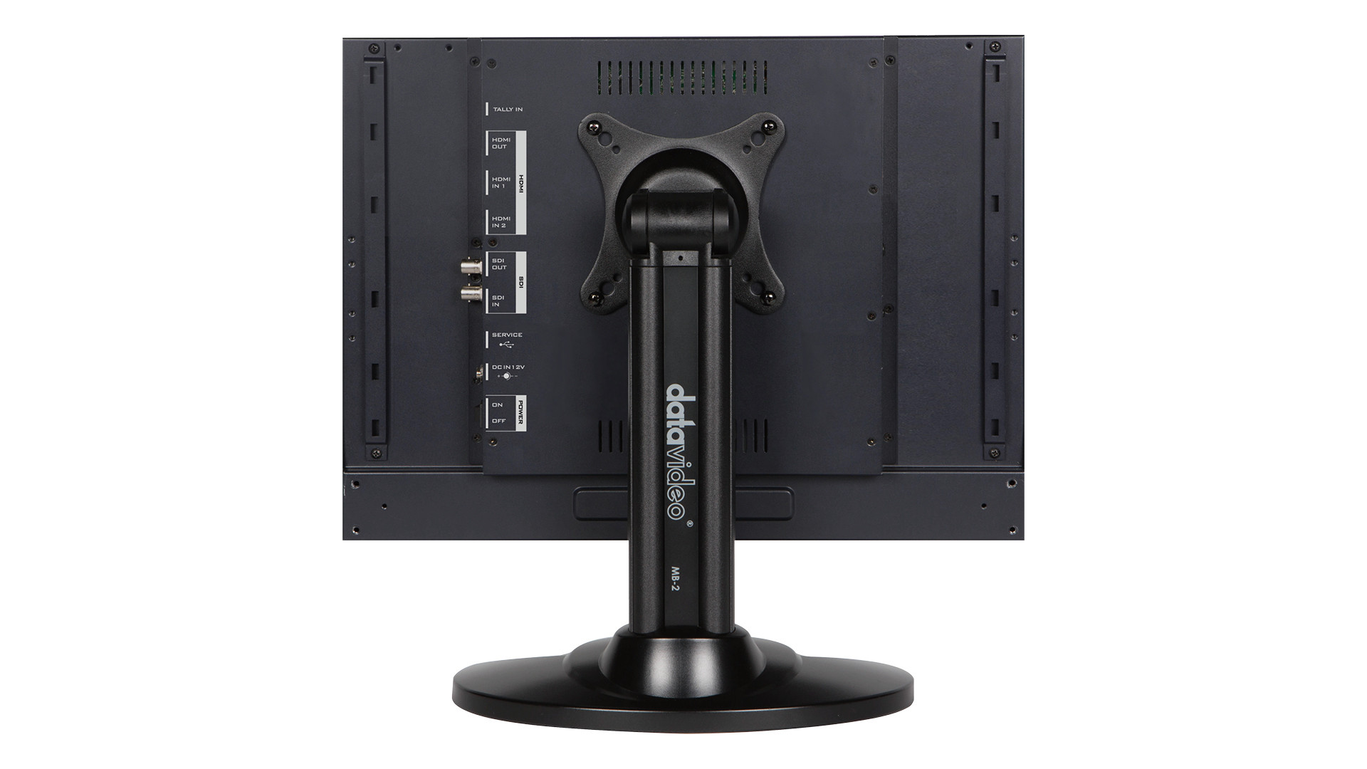 Pohled na zadní konektory monitoru Datavideo TLM-170V