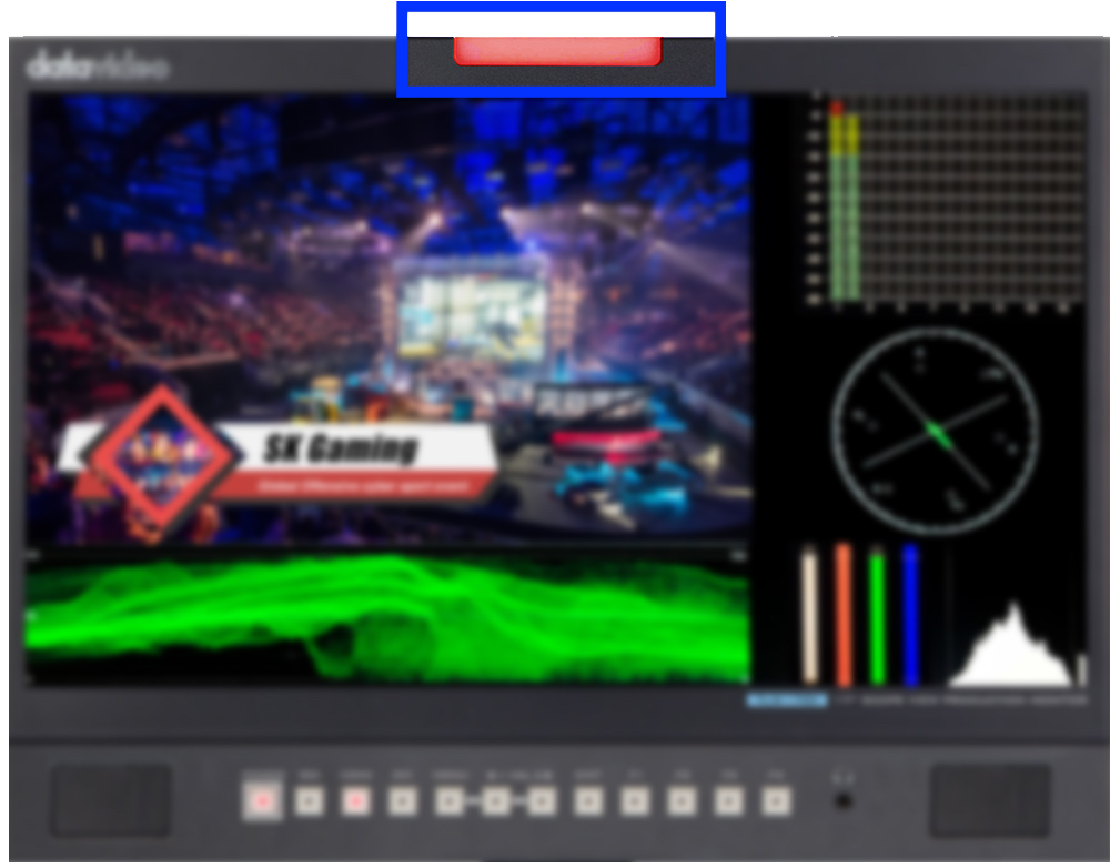 Tally kontrolka monitoru Datavideo TLM-170V