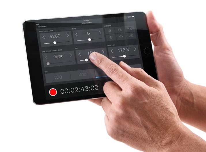 Blackmagic URSA Mini Pro 12K – Ovládání přes Bluetooth