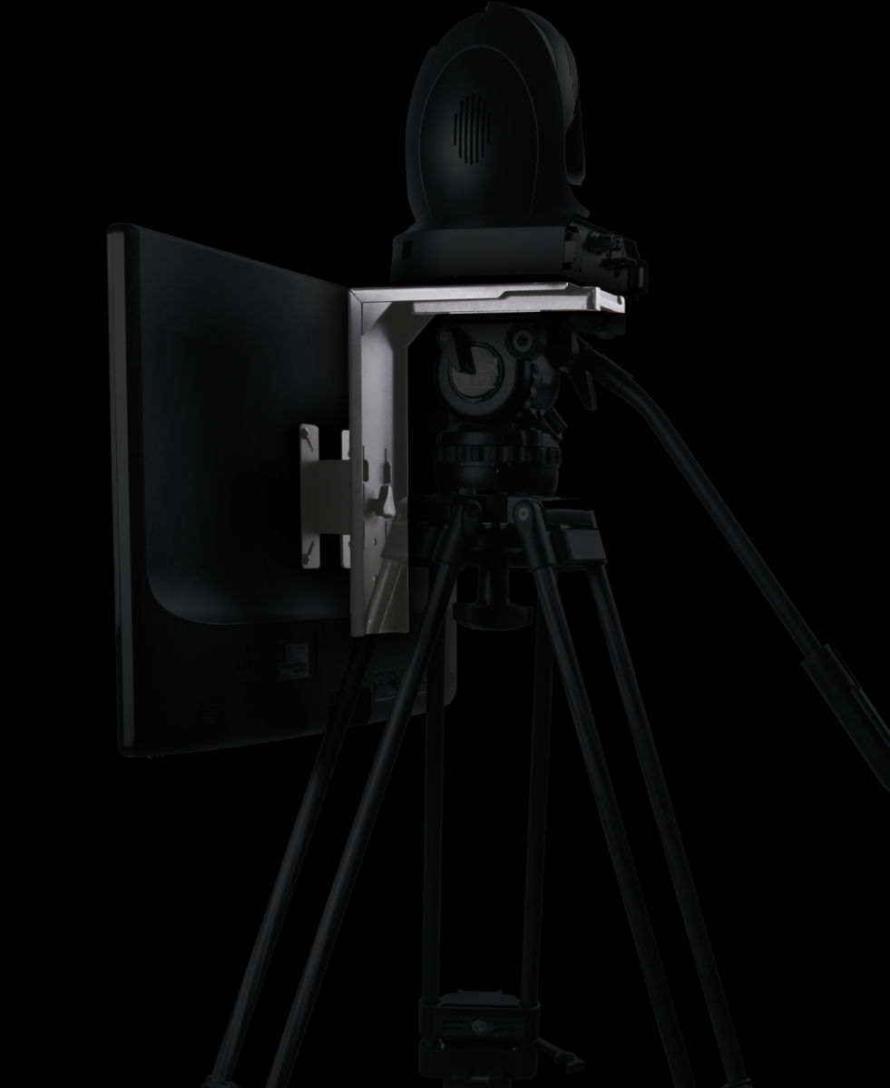 Datavideo LBK-2 s monitorem a PTZ kamerou na stativu