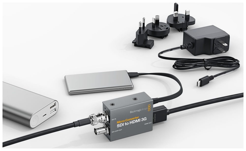 Micro Converter SDI to HDMI 3G – Napájecí zdroj v balení