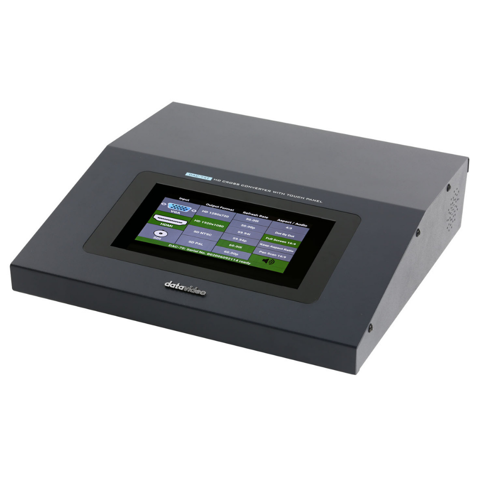 Datavideo DAC-75T HD cross converter with touchscreen