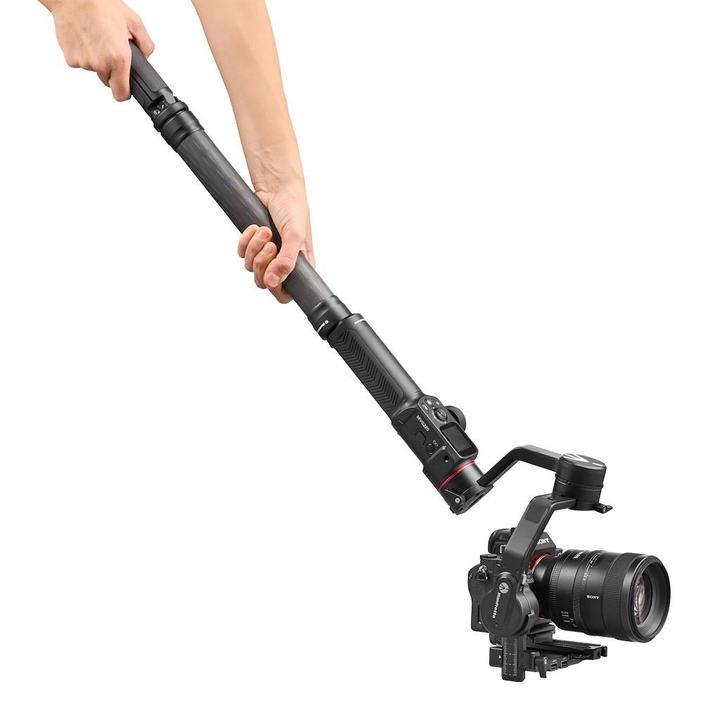 Manfrotto MVGEXT při nízkém záběru