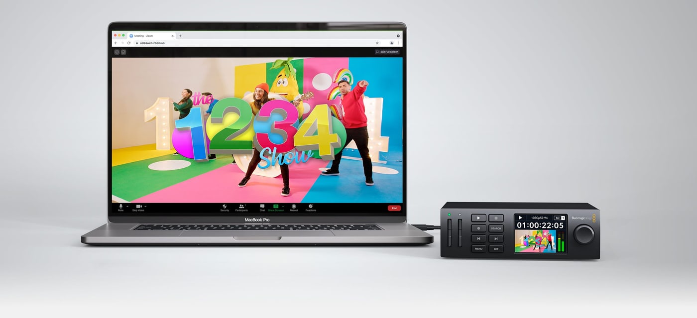 HyperDeck Studio HD Mini – Výstup jako webkamera
