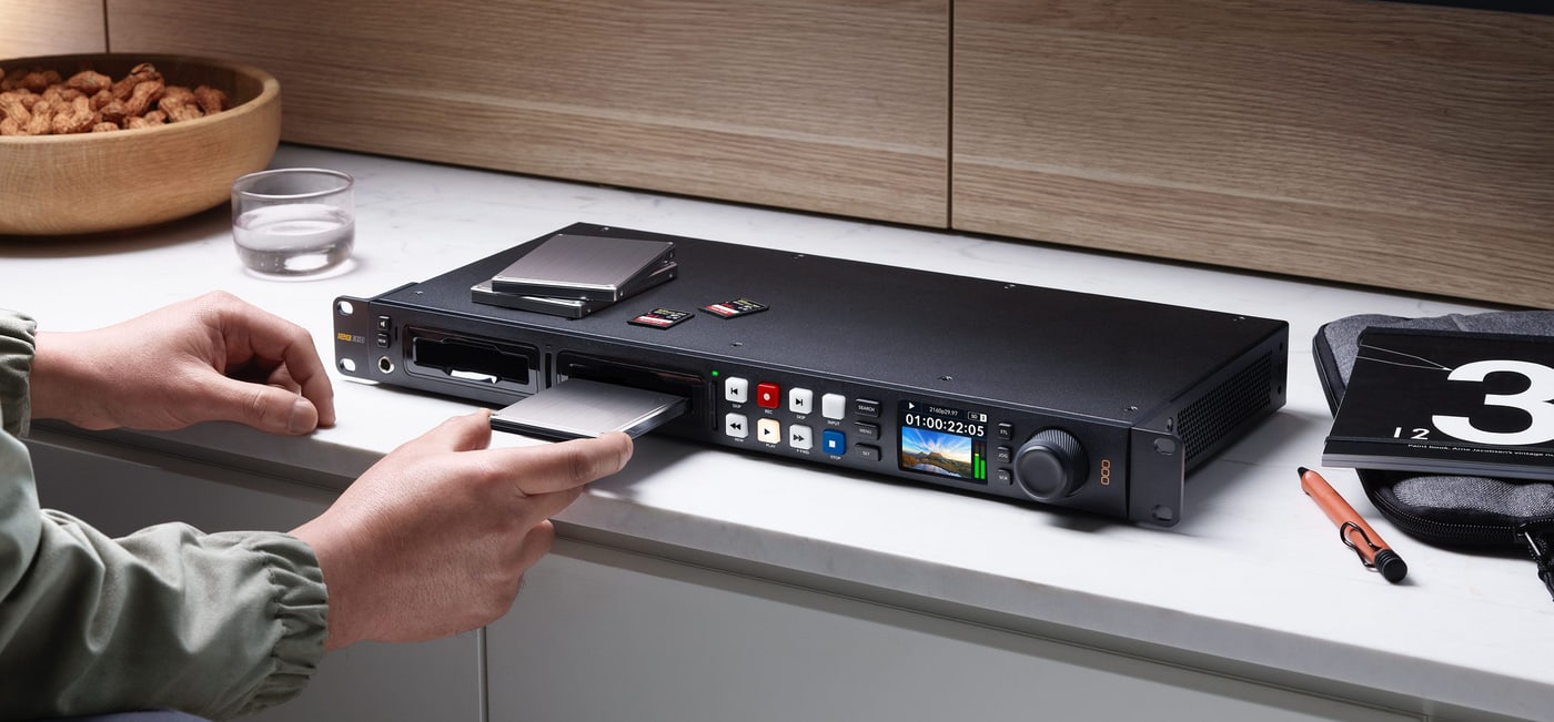 HyperDeck Studio HD Pro – Čtyři sloty pro média